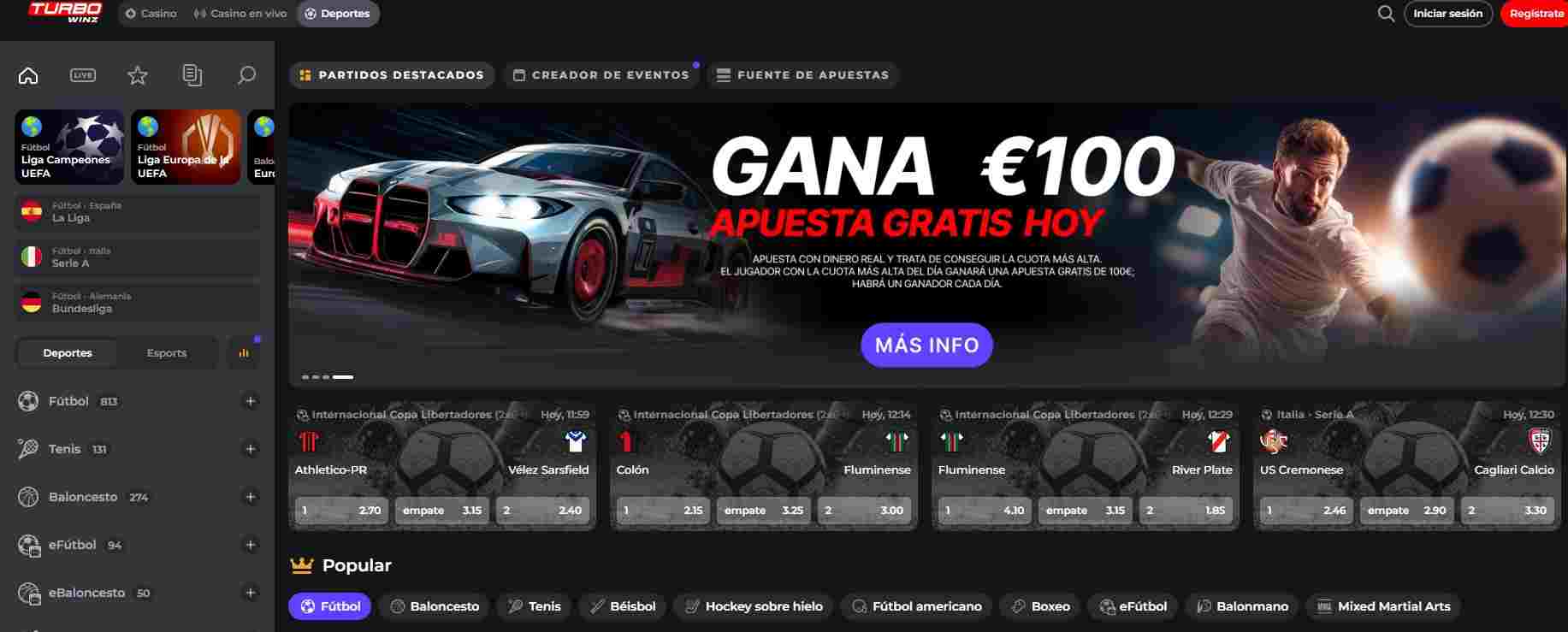 TurboWinz - Opiniones y reseñas de casas de apuestas en España